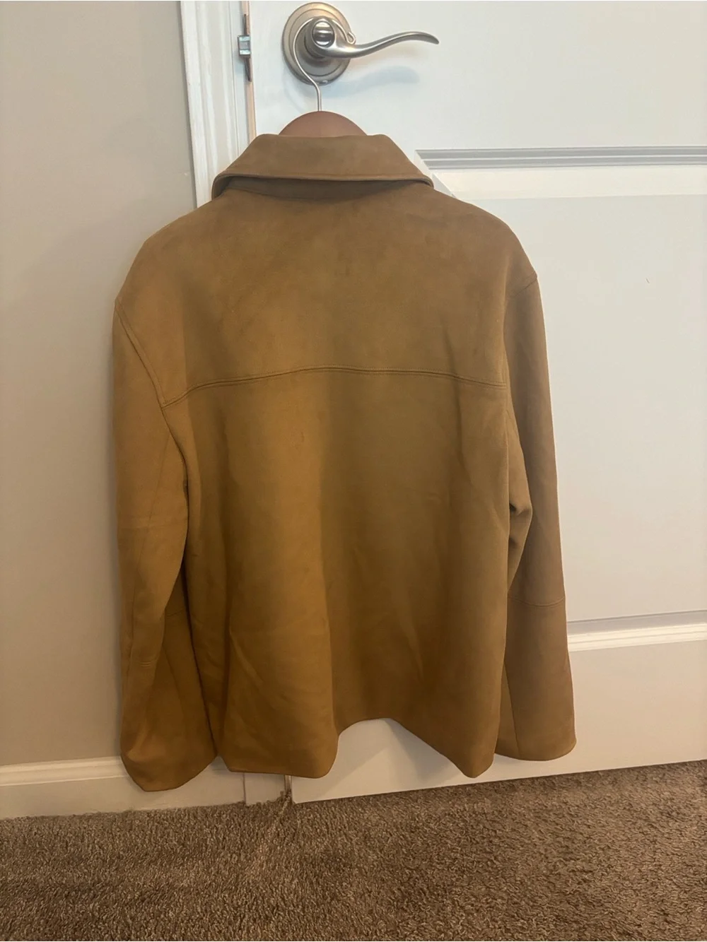 Abercrombie & Fitch Women's Suede Jacket in Tan
